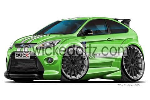 Ford Focus MK2 RS with Ford Stripes Green DK (Items from £9.50)