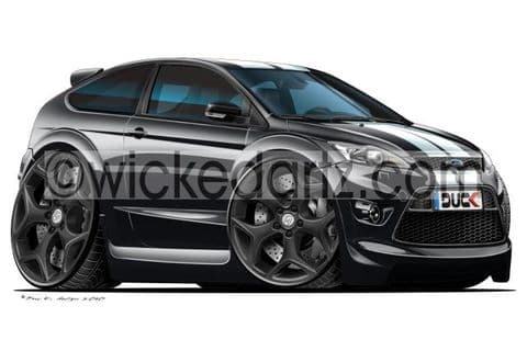 Ford Focus MK2 ST 3 Door (Black Alloys) Black/Silver DK (Items from £9.50)