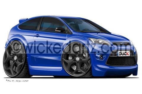 Ford Focus MK2 ST 3 Door (Black Alloys) Blue DK (Items from £9.50)