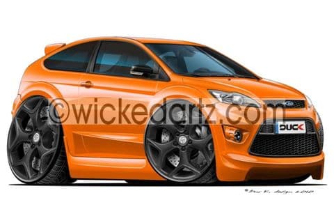 Ford Focus MK2 ST 3 Door (Black Alloys) Orange DK (Items from £9.50)