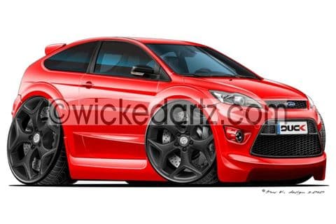Ford Focus MK2 ST 3 Door (Black Alloys) Red DK (Items from £9.50)