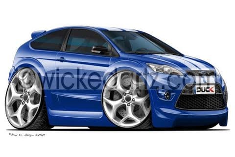 Ford Focus MK2 ST 3 Door Blue/White DK (Items from £9.50)