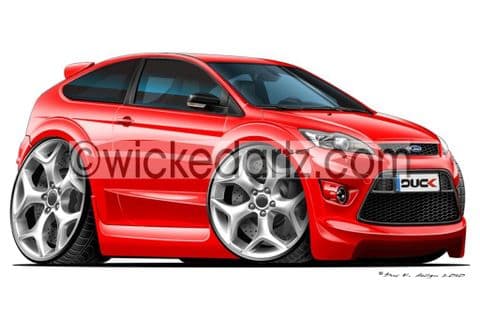Ford Focus MK2 ST 3 Door Red DK (Items from £9.50)