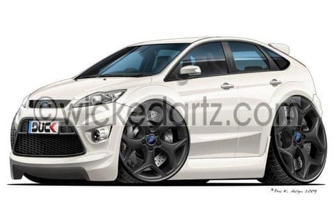 Ford Focus MK2 ST 5 Door (Black Alloys) White DK (Items from £9.50)