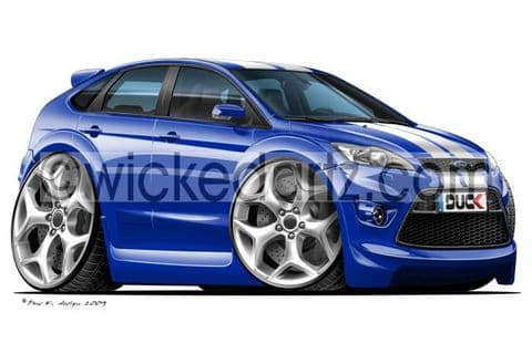 Ford Focus MK2 ST 5 Door Blue/White DK (Items from £9.50)