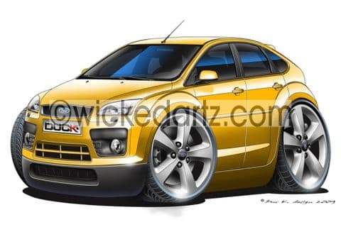 Ford Focus MK2 Yellow DK (Items from £9.50)