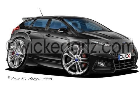 Ford Focus MK3 ST 2015+ Black (silver alloys) DK (Items from £9.50)