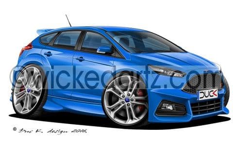 Ford Focus MK3 ST 2015+ Blue (silver alloys) DK (Items from £9.50)