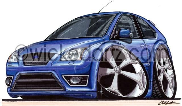 Ford Focus ST Blue  (Items from £9.50)