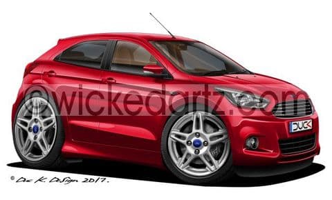 Ford KA+ MK3 Dark Red DK (Items from £9.50)
