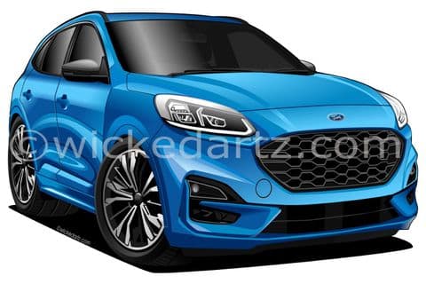 Ford Kuga MK3 ST-Line 2022+ Blue (Items from £9.50)