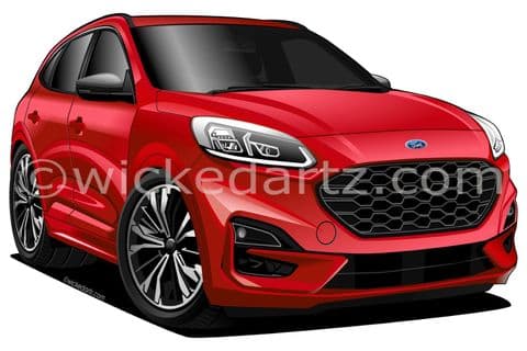 Ford Kuga MK3 ST-Line 2022+ Red (Items from £9.50)