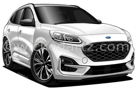 Ford Kuga MK3 ST-Line 2022+ White (Items from £9.50)