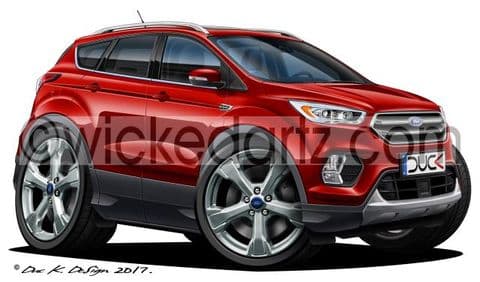 Ford Kuga SUV 2017+ Dark Red DK (Items from £9.50)