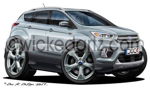 Ford Kuga SUV 2017+ Silver DK (Items from £9.50)