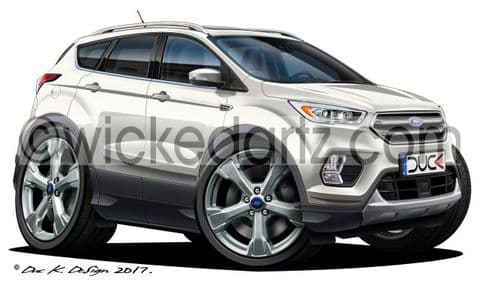 Ford Kuga SUV 2017+ White DK (Items from £9.50)