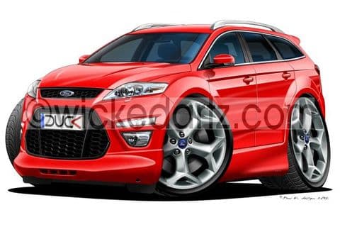 Ford Mondeo Titanium X Sport Estate Red DK (Items from £9.50)