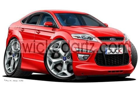 Ford Mondeo Titanium X Sport Red DK (Items from £9.50)