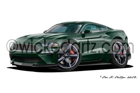 Ford Mustang 2018 Bullitt Green DK (Items from £9.50)