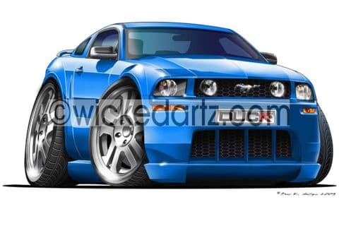 Ford Mustang GT500 Cobra Blue DK (Items from £9.50)
