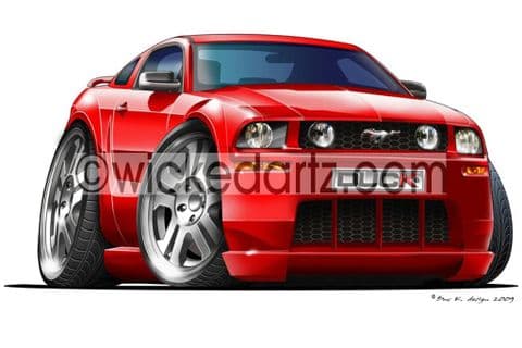 Ford Mustang GT500 Cobra Red DK (Items from £9.50)