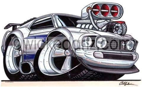 Ford Mustang 'Supercharger' White  (Items from £9.50)