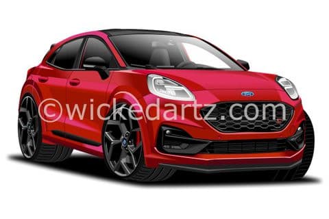 Ford Puma ST 2019+ Deep Red (Items from £9.50)