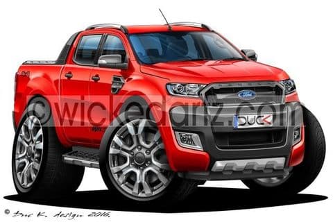 Ford Ranger (T6) Wildtrak Pick Up 2016+ Red DK (Items from £9.50)