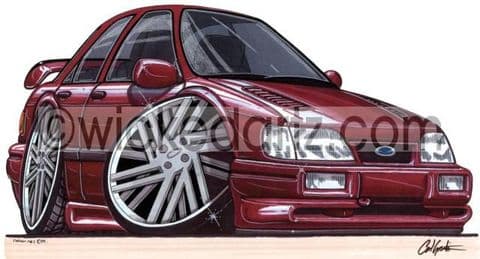 Ford Sapphire Cosworth Burgundy  (Items from £9.50)