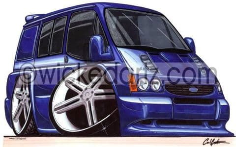 Ford Transit Custom Van Blue  (Items from £9.50)