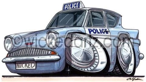 Heartbeat Ford Anglia Police Car (Items from £9.50)