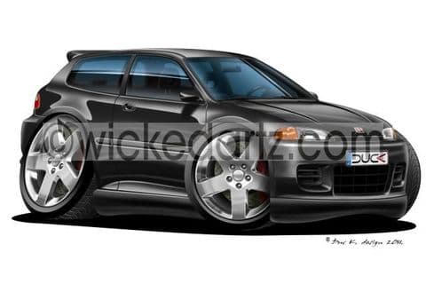 Honda Civic Coupe 1996+ Black DK (Items from £9.50)