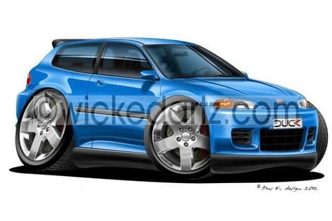 Honda Civic Coupe 1996+ Blue DK (Items from £9.50)