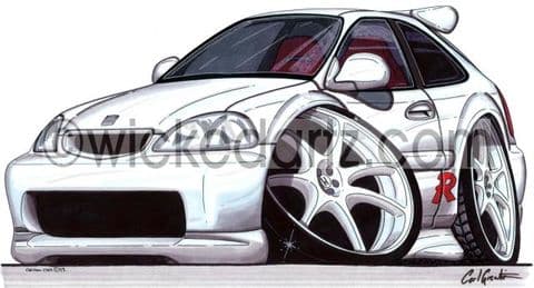 Honda Civic R Import White (Items from £9.50)