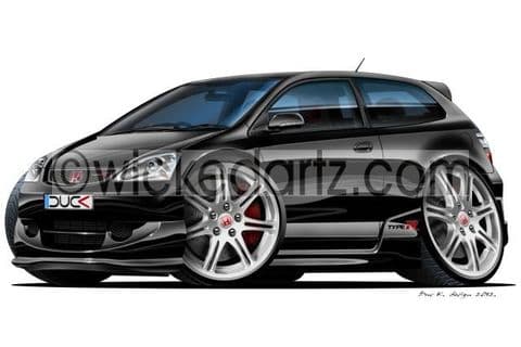 Honda Civic Type R 2004+ facelift Black DK (Items from £9.50)