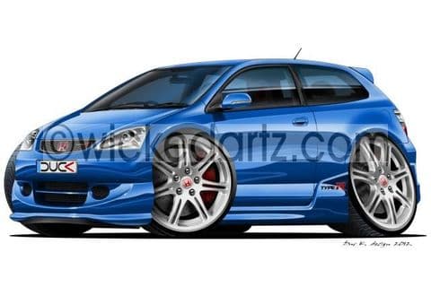 Honda Civic Type R 2004+ facelift Blue DK (Items from £9.50)