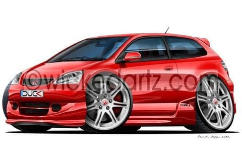 Honda Civic Type R 2004+ facelift Red DK (Items from £9.50)