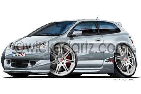 Honda Civic Type R 2004+ facelift Silver DK (Items from £9.50)