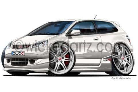 Honda Civic Type R 2004+ facelift White DK (Items from £9.50)