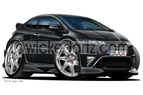 Honda Civic Type R 2007+ Black DK (Items from £9.50)