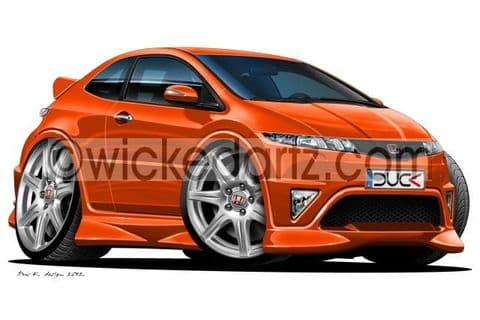 Honda Civic Type R 2007+ Orange DK (Items from £9.50)