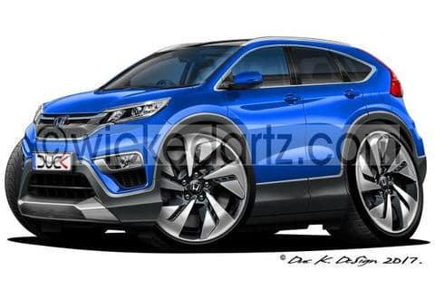 Honda CR-V SUV 2015+ Blue DK (Items from £9.50)