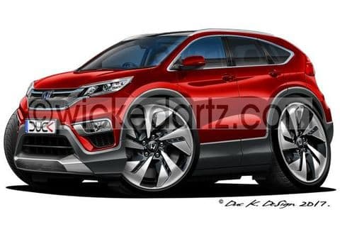 Honda CR-V SUV 2015+ Dark Red DK (Items from £9.50)