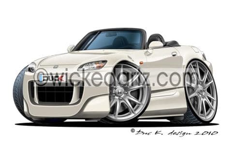Honda S2000 White DK (Items from £9.50)