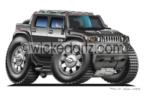 Hummer H2 Black DK (Items from £9.50)