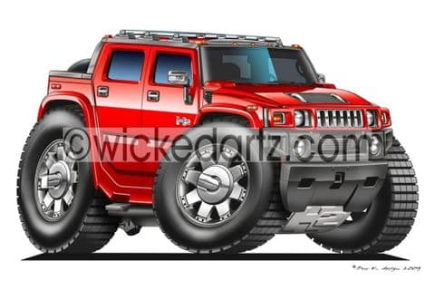 Hummer H2 Red DK (Items from £9.50)
