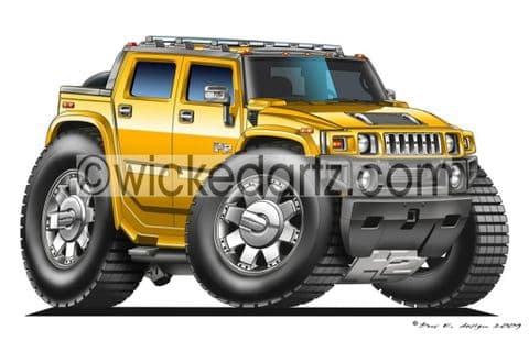 Hummer H2 Yellow DK (Items from £9.50)