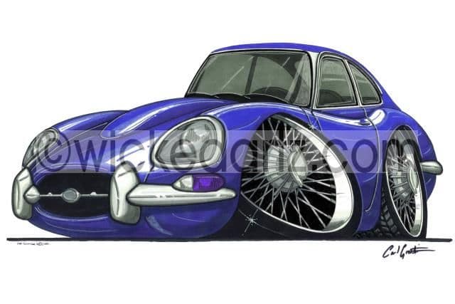 Jaguar E Type Blue (Items from £9.50)