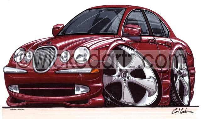 Jaguar S Type Burgundy (Items from £9.50)