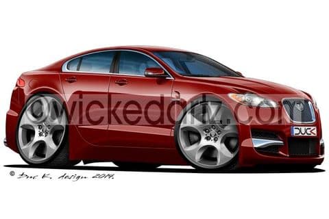 Jaguar XF Dark Red DK (Items from £9.50)